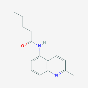 molecular formula C15H18N2O B4401592 N-(2-methylquinolin-5-yl)pentanamide 