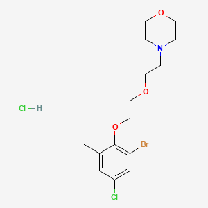 molecular formula C15H22BrCl2NO3 B4401599 4-[2-[2-(2-Bromo-4-chloro-6-methylphenoxy)ethoxy]ethyl]morpholine;hydrochloride 