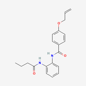 molecular formula C20H22N2O3 B4401603 4-(allyloxy)-N-[2-(butyrylamino)phenyl]benzamide 