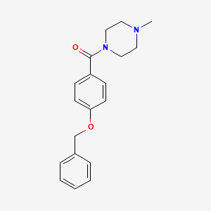 (4-Methylpiperazin-1-yl)-(4-phenylmethoxyphenyl)methanone