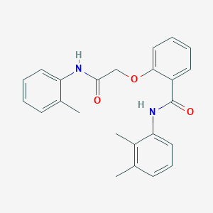 molecular formula C24H24N2O3 B4401661 N-(2,3-dimethylphenyl)-2-{2-[(2-methylphenyl)amino]-2-oxoethoxy}benzamide 