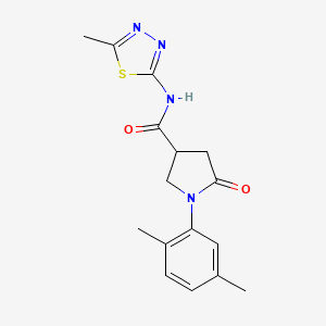 1-(2,5-dimethylphenyl)-N-(5-methyl-1,3,4-thiadiazol-2-yl)-5-oxopyrrolidine-3-carboxamide