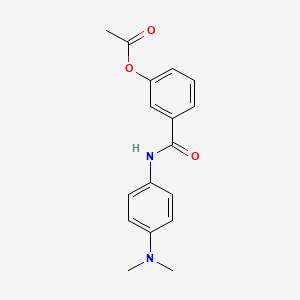 molecular formula C17H18N2O3 B4401695 3-({[4-(dimethylamino)phenyl]amino}carbonyl)phenyl acetate 