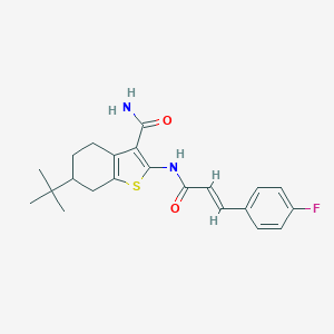 molecular formula C22H25FN2O2S B440171 Ethyl 4-(methoxy(methyl)amino)-4-oxobutanoate CAS No. 1027887-00-8