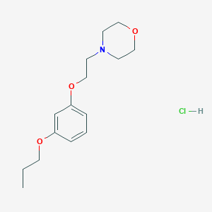 4-[2-(3-Propoxyphenoxy)ethyl]morpholine;hydrochloride