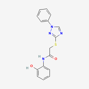 N-(2-hydroxyphenyl)-2-[(1-phenyl-1H-1,2,4-triazol-3-yl)thio]acetamide