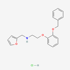 N-(furan-2-ylmethyl)-2-(2-phenylmethoxyphenoxy)ethanamine;hydrochloride