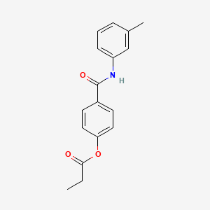 4-{[(3-methylphenyl)amino]carbonyl}phenyl propionate