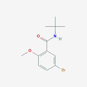 molecular formula C12H16BrNO2 B4401761 5-bromo-N-tert-butyl-2-methoxybenzamide 