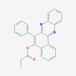 molecular formula C25H18N2O2 B440181 6-Phenylbenzo[a]phenazin-5-yl propanoate CAS No. 300731-91-3