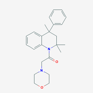 molecular formula C24H30N2O2 B440182 2,2,4-Trimethyl-1-(4-morpholinylacetyl)-4-phenyl-1,2,3,4-tetrahydroquinoline CAS No. 302799-07-1
