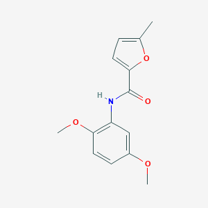 molecular formula C14H15NO4 B440211 N-(2,5-dimethoxyphenyl)-5-methylfuran-2-carboxamide CAS No. 6116-84-3