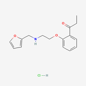 1-[2-[2-(Furan-2-ylmethylamino)ethoxy]phenyl]propan-1-one;hydrochloride