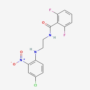 N-{2-[(4-chloro-2-nitrophenyl)amino]ethyl}-2,6-difluorobenzamide