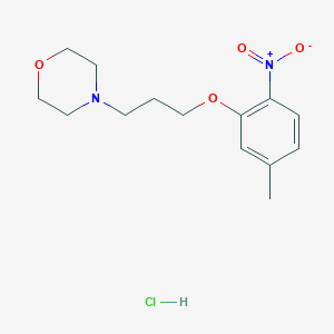 4-[3-(5-Methyl-2-nitrophenoxy)propyl]morpholine;hydrochloride