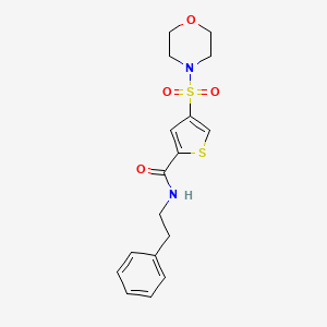 4-(4-morpholinylsulfonyl)-N-(2-phenylethyl)-2-thiophenecarboxamide