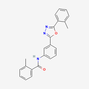 2-methyl-N-{3-[5-(2-methylphenyl)-1,3,4-oxadiazol-2-yl]phenyl}benzamide