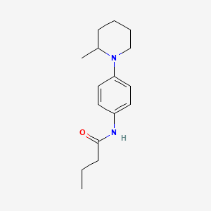 N-[4-(2-methyl-1-piperidinyl)phenyl]butanamide