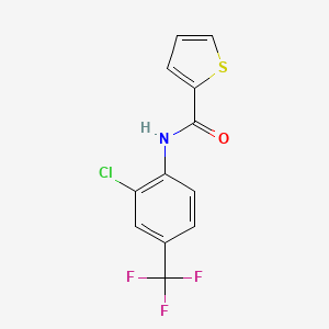 N-[2-chloro-4-(trifluoromethyl)phenyl]thiophene-2-carboxamide