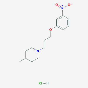 4-Methyl-1-[3-(3-nitrophenoxy)propyl]piperidine;hydrochloride