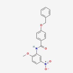 4-(benzyloxy)-N-(2-methoxy-5-nitrophenyl)benzamide