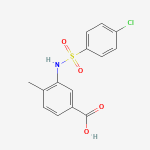 3-{[(4-chlorophenyl)sulfonyl]amino}-4-methylbenzoic acid