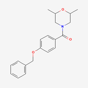 [4-(Benzyloxy)phenyl](2,6-dimethylmorpholin-4-yl)methanone