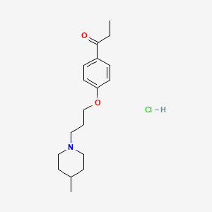 1-[4-[3-(4-Methylpiperidin-1-yl)propoxy]phenyl]propan-1-one;hydrochloride