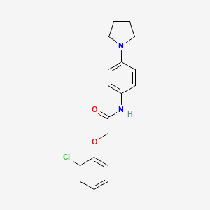 2-(2-chlorophenoxy)-N-[4-(1-pyrrolidinyl)phenyl]acetamide