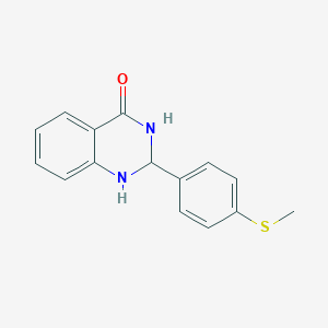 molecular formula C15H14N2OS B440270 2-[4-(methylsulfanyl)phenyl]-2,3-dihydro-4(1H)-quinazolinone CAS No. 329195-68-8