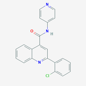molecular formula C21H14ClN3O B440277 2-(2-chlorophenyl)-N-(4-pyridinyl)-4-quinolinecarboxamide CAS No. 438615-78-2
