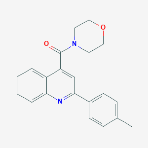 molecular formula C21H20N2O2 B440294 2-(4-Methylphenyl)-4-(4-morpholinylcarbonyl)quinoline CAS No. 317324-39-3