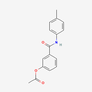 3-{[(4-methylphenyl)amino]carbonyl}phenyl acetate