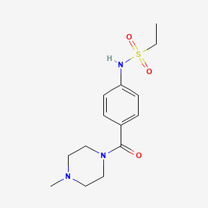 N-{4-[(4-methyl-1-piperazinyl)carbonyl]phenyl}ethanesulfonamide