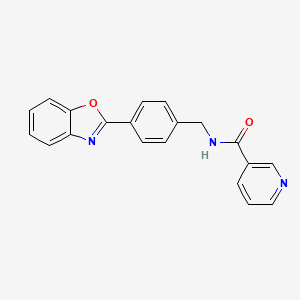 N-[4-(1,3-benzoxazol-2-yl)benzyl]nicotinamide