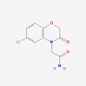 2-(6-chloro-3-oxo-2,3-dihydro-4H-1,4-benzoxazin-4-yl)acetamide