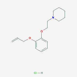 molecular formula C16H24ClNO2 B4403641 1-[2-(2-Prop-2-enoxyphenoxy)ethyl]piperidine;hydrochloride 