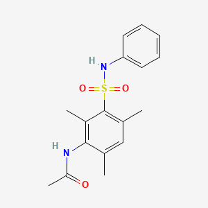 N-[2,4,6-trimethyl-3-(phenylsulfamoyl)phenyl]acetamide