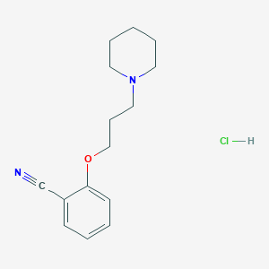 2-(3-Piperidin-1-ylpropoxy)benzonitrile;hydrochloride