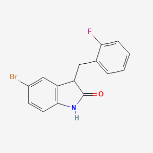 5-bromo-3-(2-fluorobenzyl)-1,3-dihydro-2H-indol-2-one