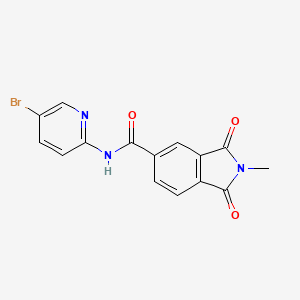 N-(5-bromo-2-pyridinyl)-2-methyl-1,3-dioxo-5-isoindolinecarboxamide