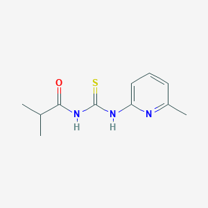 molecular formula C11H15N3OS B4404691 2-methyl-N-{[(6-methyl-2-pyridinyl)amino]carbonothioyl}propanamide 