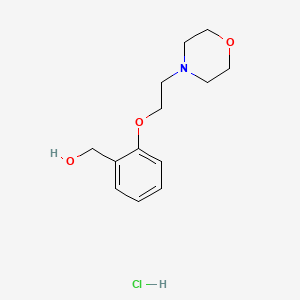 molecular formula C13H20ClNO3 B4404728 [2-(2-Morpholin-4-ylethoxy)phenyl]methanol;hydrochloride 