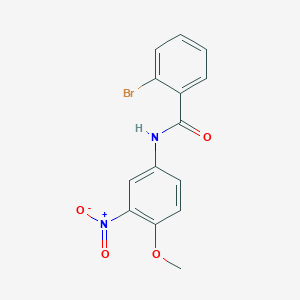 molecular formula C14H11BrN2O4 B4404859 2-bromo-N-(4-methoxy-3-nitrophenyl)benzamide 