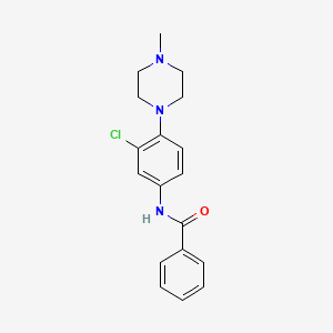 molecular formula C18H20ClN3O B4404904 N-[3-chloro-4-(4-methyl-1-piperazinyl)phenyl]benzamide 