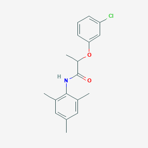 molecular formula C18H20ClNO2 B440522 2-(3-chlorophenoxy)-N-(2,4,6-trimethylphenyl)propanamide CAS No. 353474-56-3