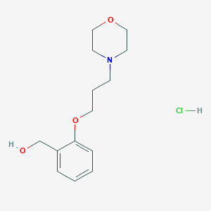 [2-(3-Morpholin-4-ylpropoxy)phenyl]methanol;hydrochloride