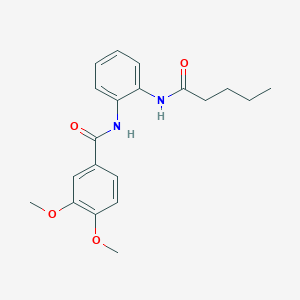 3,4-dimethoxy-N-[2-(pentanoylamino)phenyl]benzamide