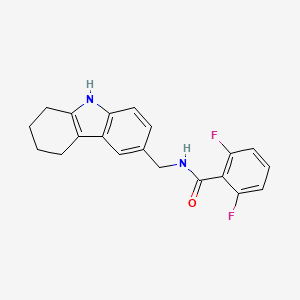 2,6-difluoro-N-(2,3,4,9-tetrahydro-1H-carbazol-6-ylmethyl)benzamide