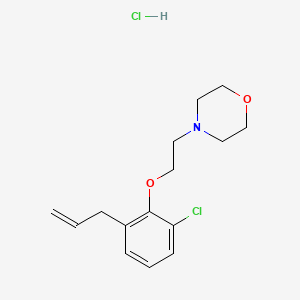 4-[2-(2-Chloro-6-prop-2-enylphenoxy)ethyl]morpholine;hydrochloride